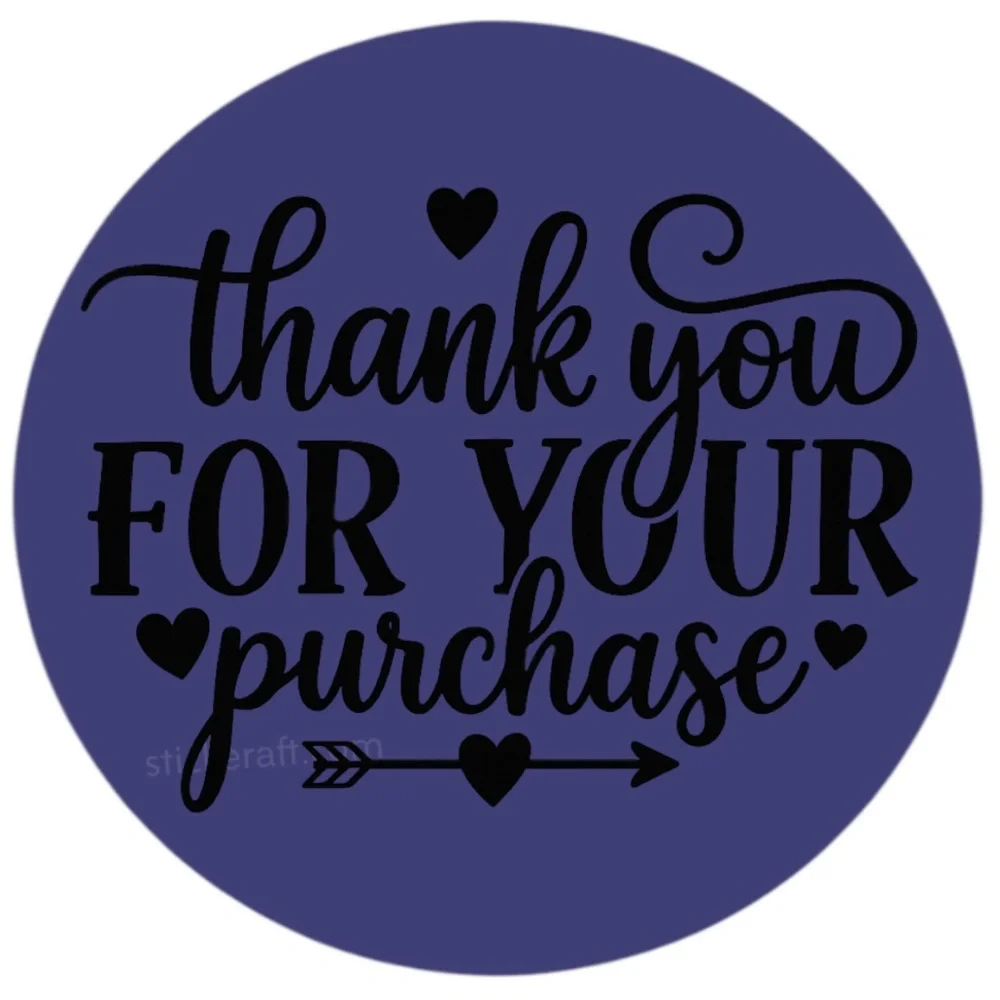 Thank You for Your Purchase Stickers – 2" for Poshmark & Small Business – 100 PC - Picture 4 of 16